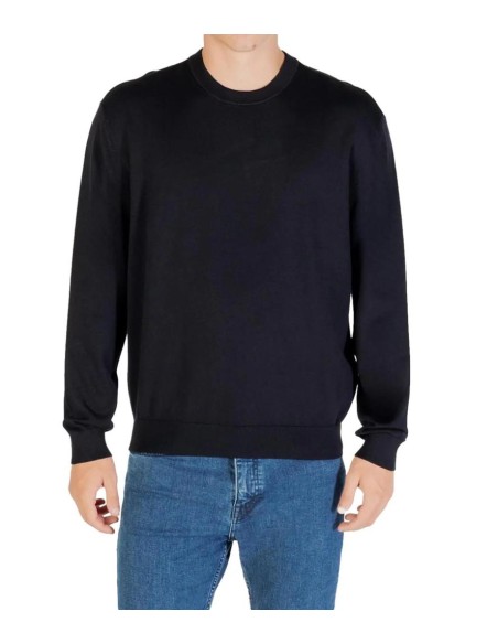 Armani Exchange Uomo Maglia girocollo intrecciata cotone e cashmere  |