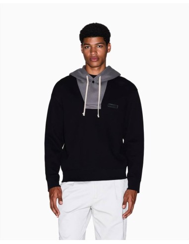 Armani Exchange Uomo Felpa fullzip con piping a contrasto  | Mariadeso