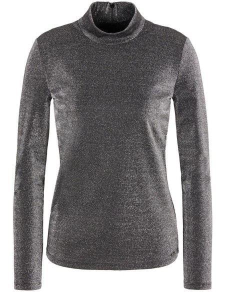 Maglia a Collo Alto Donna Armani Exchange in Filato Lurex  | Mariadeso