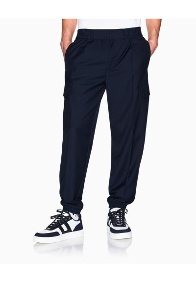 Armani Exchange Uomo Pantaloni cargo con coulisse e tasche laterali  |