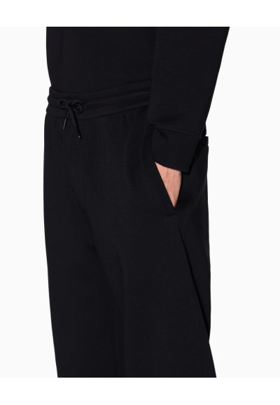 Armani Exchange Uomo Pantaloni sportivi tuta in cotone elasticizzato  