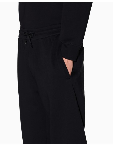 Armani Exchange Uomo Pantaloni sportivi tuta in cotone elasticizzato  