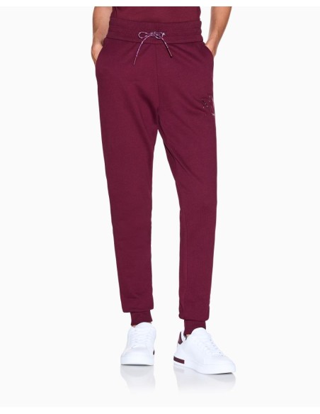 Pantaloni Tuta Armani Exchange Donna in Cotone con Dettagli in Maglia 