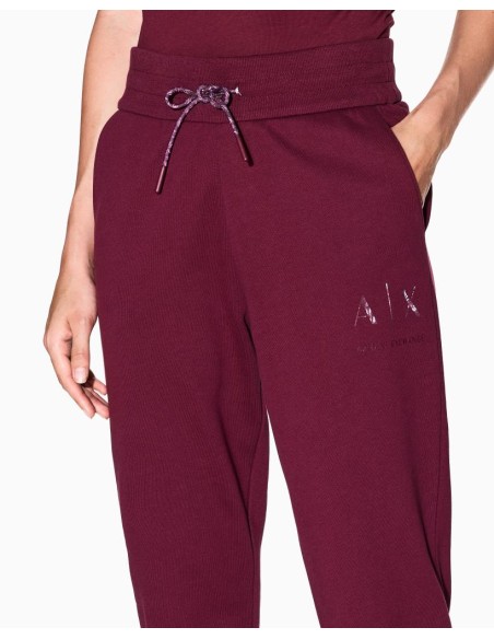Pantaloni Tuta Armani Exchange Donna in Cotone con Dettagli in Maglia 