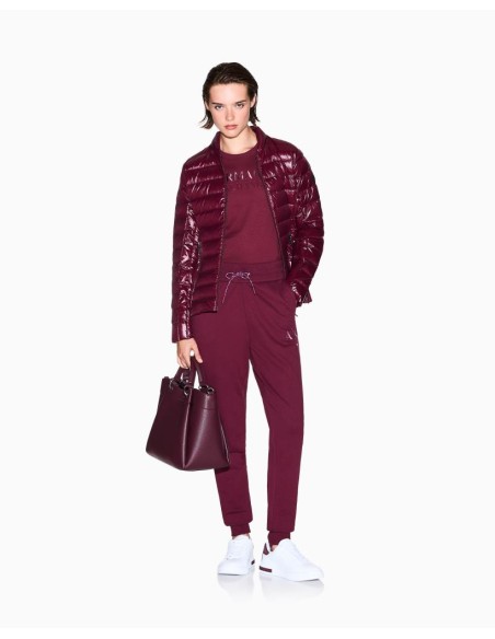 Pantaloni Tuta Armani Exchange Donna in Cotone con Dettagli in Maglia 