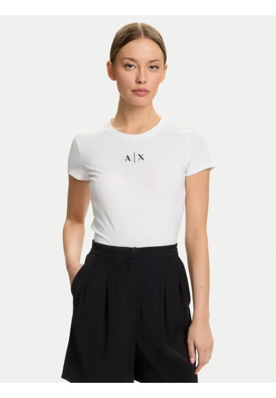 T-shirt Slim Fit Armani Exchange Donna in Cotone Elasticizzato  | Mari