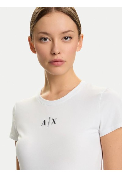 T-shirt Slim Fit Armani Exchange Donna in Cotone Elasticizzato  | Mari