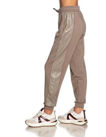 Pantaloni Tuta Jogger Armani Exchange Donna in Viscosa Stretch con Ban