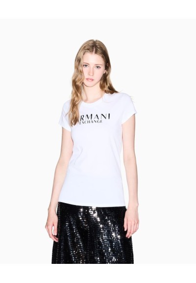 T-shirt Slim Fit Armani Exchange Donna in Cotone 100%  Mod. XW001351  