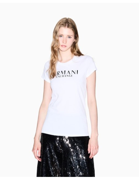 T-shirt Slim Fit Armani Exchange Donna in Cotone 100%  Mod. XW001351  