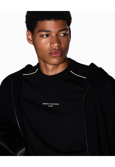 T-shirt Uomo Armani Exchange in Cotone con Logo sul Petto  | Mariadeso