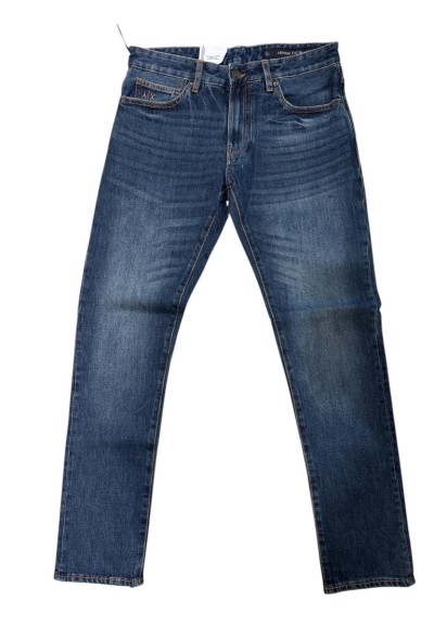 Armani Exchange Jeans Uomo Skinny Fit in Denim Stretch Blu  | Mariades