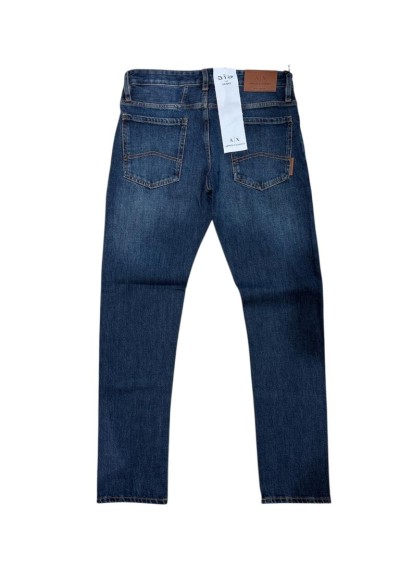 Armani Exchange Jeans Uomo Skinny Fit in Denim Stretch Blu  | Mariades