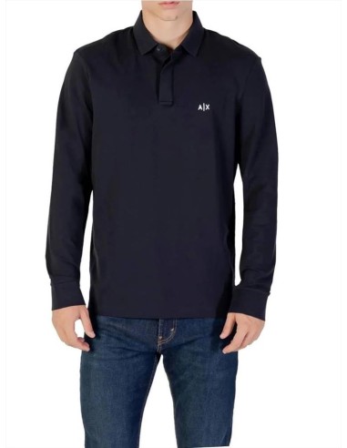 Armani Exchange Polo Uomo Regular Fit in Cotone Stretch a Maniche Lung