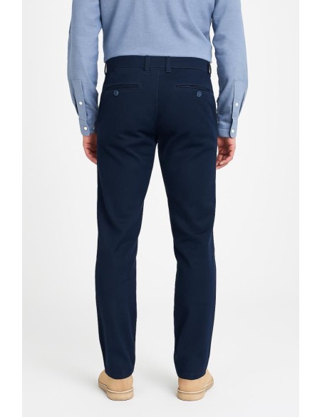 Pantalone Uomo Fulco Regular Fit in 100% Poliammide Blu e Beige  | Mar