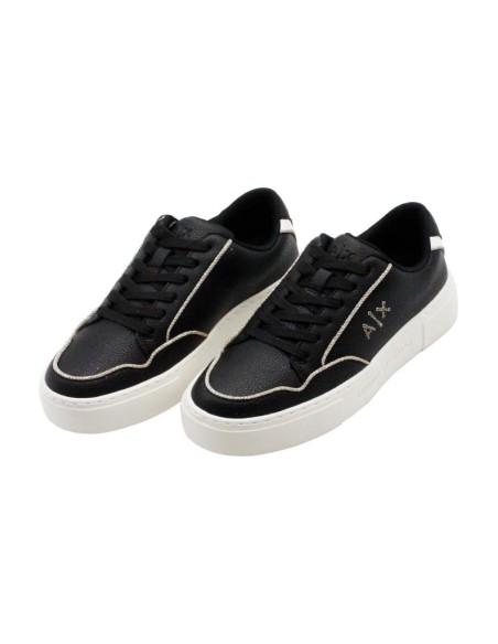 Sneakers Donna Armani Exchange Black Pale Gold  | Mariadesole.it