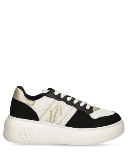 Sneakers con Stampa Donna Armani Exchange Nero  | Mariadesole.it