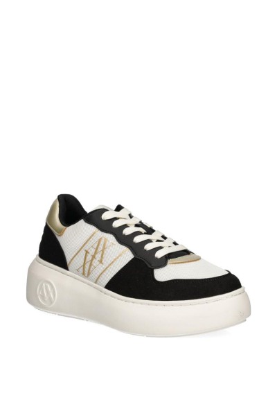 Sneakers con Stampa Donna Armani Exchange Nero  | Mariadesole.it