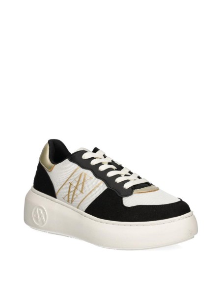 Sneakers con Stampa Donna Armani Exchange Nero  | Mariadesole.it