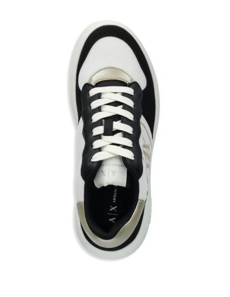 Sneakers con Stampa Donna Armani Exchange Nero  | Mariadesole.it