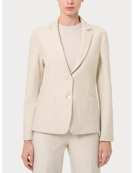 Giacca Donna Ragno in Compact con Due Bottoni  | Mariadesole.it