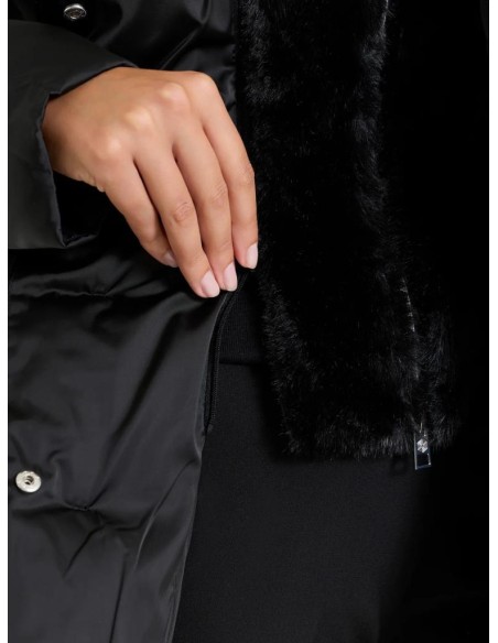 Ragno Piumino Donna con Interno in Vegan Fur Removibile e Cappuccio  |