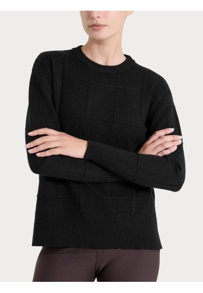 Ragno Maglia Donna Girocollo Fantasia Check in Filato Super Soft  | Ma