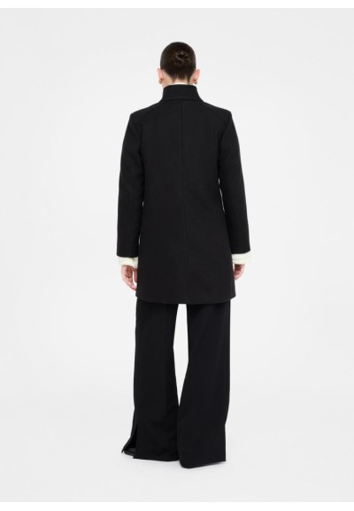 Cappotto Liu Jo donna in panno double beige con bottoni e tasche  | Ma