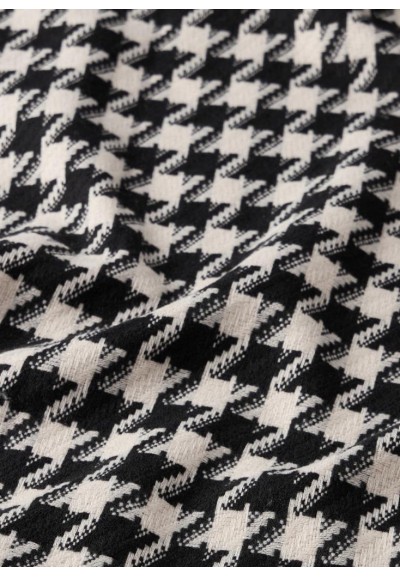 Liu Jo Stola Donna Jacquard Motivo Pied de Poule con Frange  | Mariade