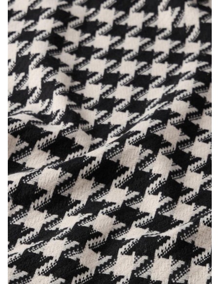 Liu Jo Stola Donna Jacquard Motivo Pied de Poule con Frange  | Mariade