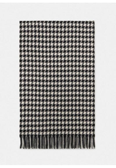 Liu Jo Stola Donna Jacquard Motivo Pied de Poule con Frange  | Mariade