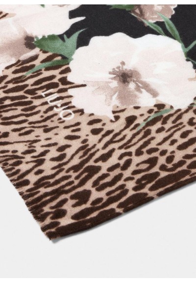 Liu Jo Stola Donna Animalier Floreale in Viscosa Garzata  | Mariadesol