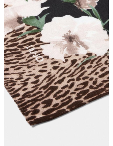 Liu Jo Stola Donna Animalier Floreale in Viscosa Garzata  | Mariadesol