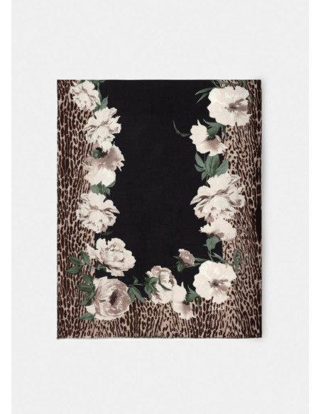 Liu Jo Stola Donna Animalier Floreale in Viscosa Garzata  | Mariadesol