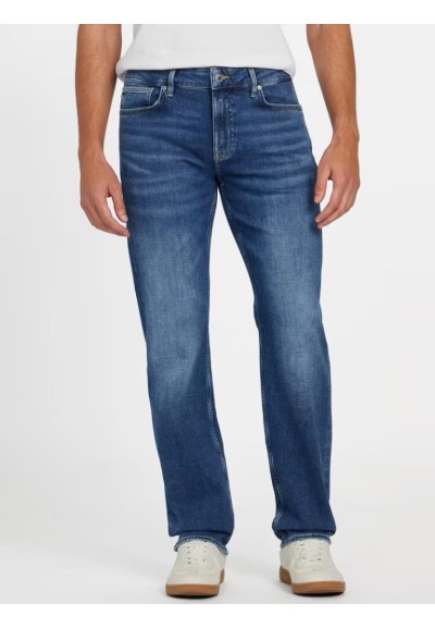 Guess Jeans Uomo Eco Angels Slim-Fit Straight in Denim Stretch  | Mari