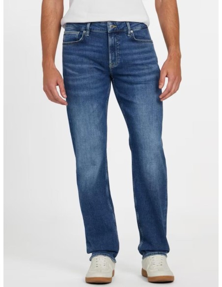 Guess Jeans Uomo Eco Angels Slim-Fit Straight in Denim Stretch  | Mari