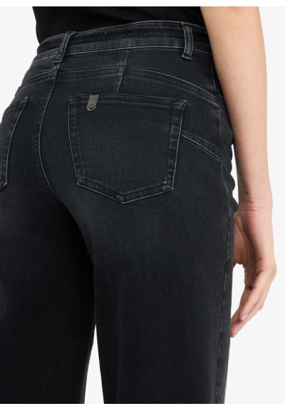 Liu Jo Jeans Donna Flare Nero con Cintura Logata – Effetto Bottom Up  