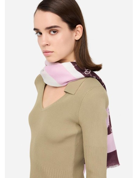 Liu Jo Stola Donna Liu Jo Better con Stampa Check e Pochette Logata  |