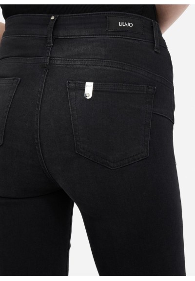 Liu Jo Jeans Donna Flare a Vita Alta Bottom Up con Strass  | Mariadeso