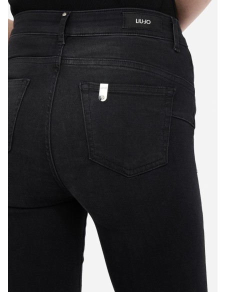 Liu Jo Jeans Donna Flare a Vita Alta Bottom Up con Strass  | Mariadeso