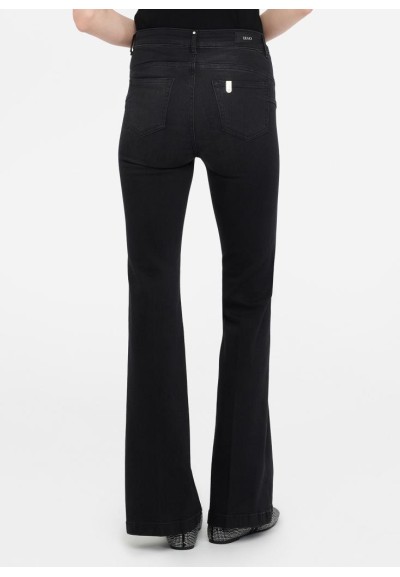 Liu Jo Jeans Donna Flare a Vita Alta Bottom Up con Strass  | Mariadeso