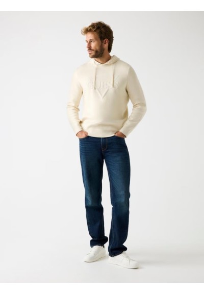 Guess Maglione Uomo con Cappuccio e Logo Triangolo  | Mariadesole.it