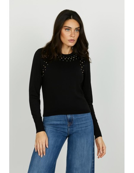 Relish Maglia Donna ELIAS Manica Lunga con Borchie  | Mariadesole.it