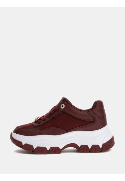 Guess Sneakers Donna Runner Berrett 4G Logo Peony con Zeppa  | Mariade