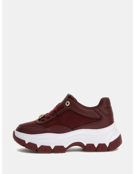 Guess Sneakers Donna Runner Berrett 4G Logo Peony con Zeppa  | Mariade