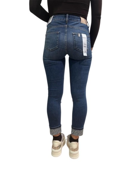 Jeans Liu Jo Donna denim con risvolto strass  | Mariadesole.it