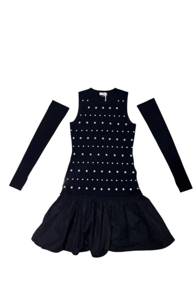 Abito Liu Jo Donna con borchie e gonna strutturata  | Mariadesole.it