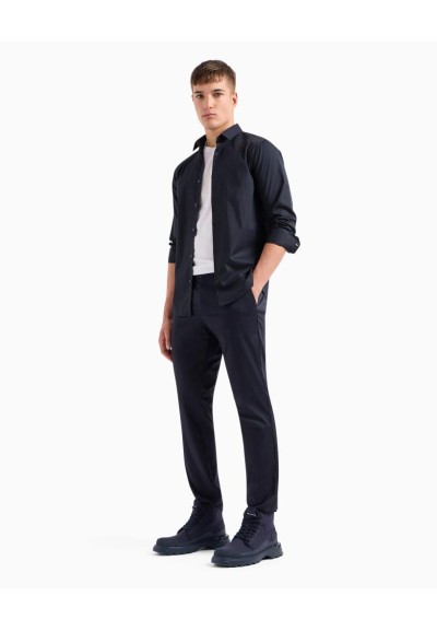 Pantaloni Chino Uomo Armani Exchange – Popeline di Cotone, Vestibilità