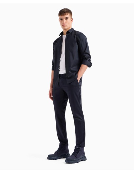 Pantaloni Chino Uomo Armani Exchange – Popeline di Cotone, Vestibilità