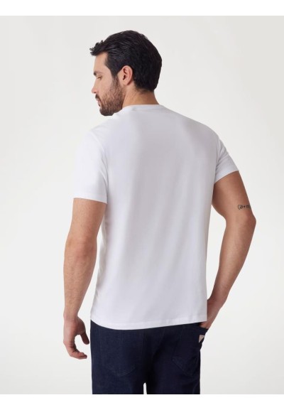 T-shirt uomo slim in jersey con logo ricamato Guess  | Mariadesole.it